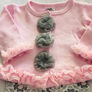 Baby Essentials Matching Sets - Baby Essentials Pink Ruffled Outfit Baby Essentials Matching Sets - Baby Essentials Pink Ruffled Outfit